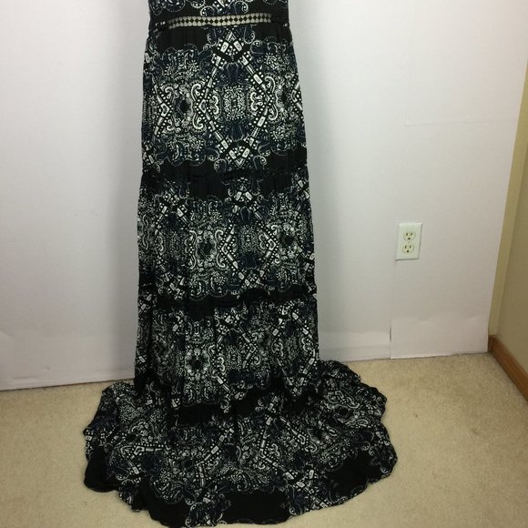 Red Carter Dresses New Red Carter Maxi Dress Sz L Navy Black White